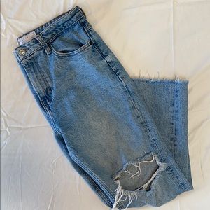 Topshop Straight Leg Jeans